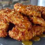 crispy honey butter chicken tenders for two - featured image
