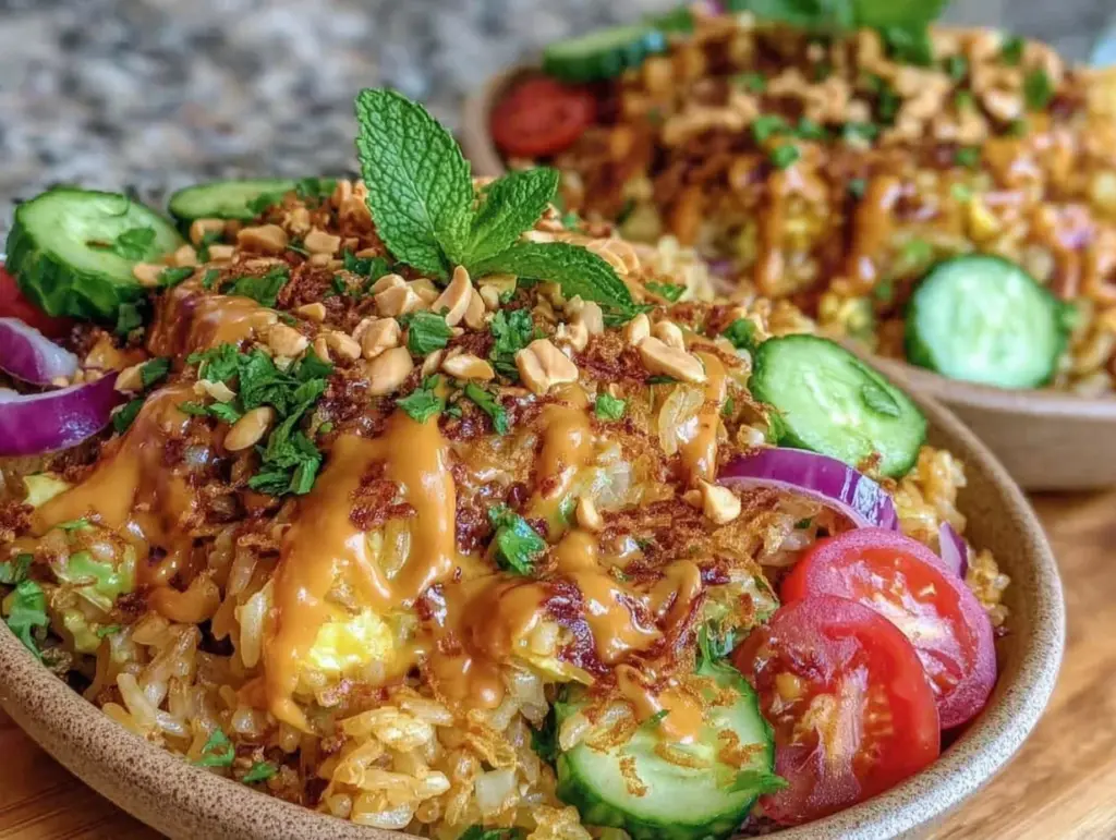 crispy rice salad - featured image