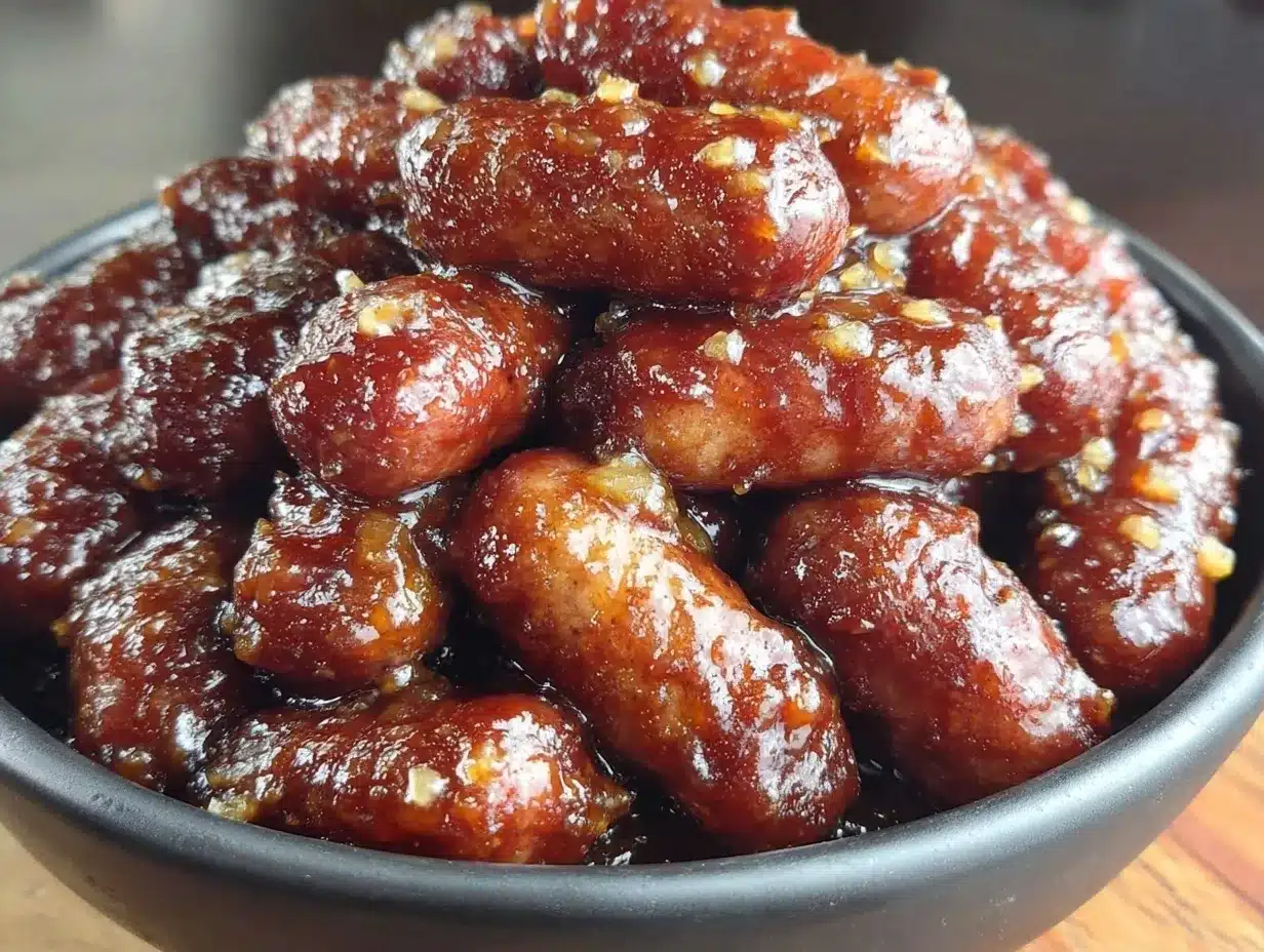 Easy Crockpot Honey BBQ Little Smokies: Game Day Appetizer 4 Easy Crockpot Honey BBQ Little Smokies preparation steps