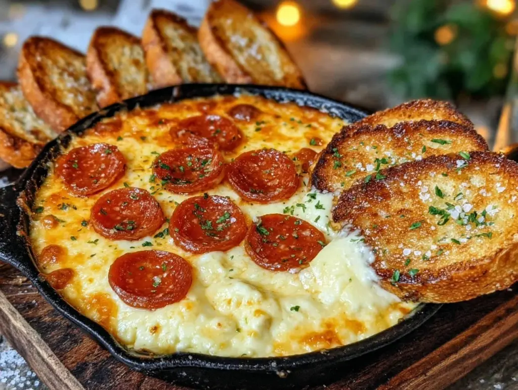 Easy Game Day Pepperoni Pizza Dip Recipe - featured image