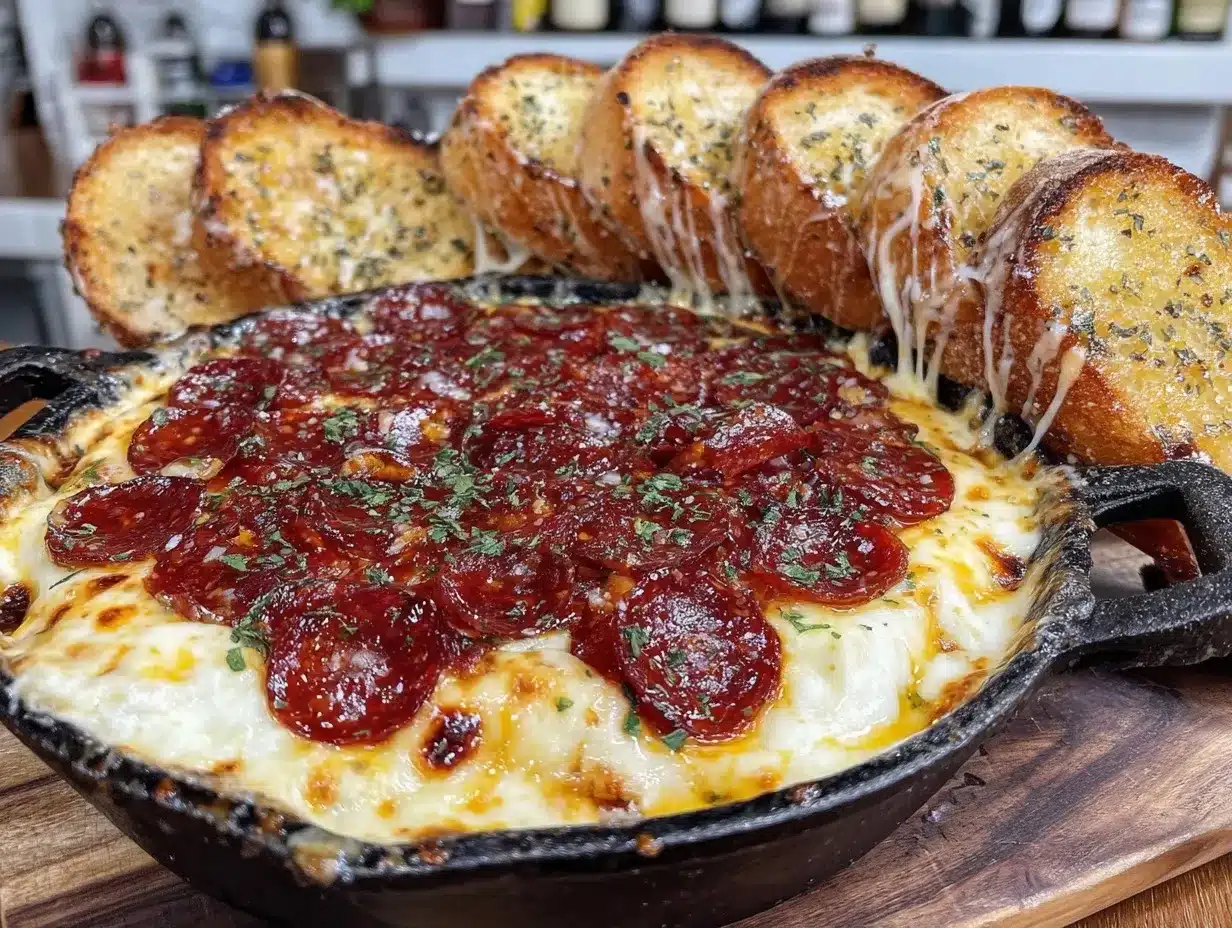 Perfect Game Day Pepperoni Pizza Dip: Easy 3-Ingredient Recipe 4 Easy Game Day Pepperoni Pizza Dip Recipe preparation steps