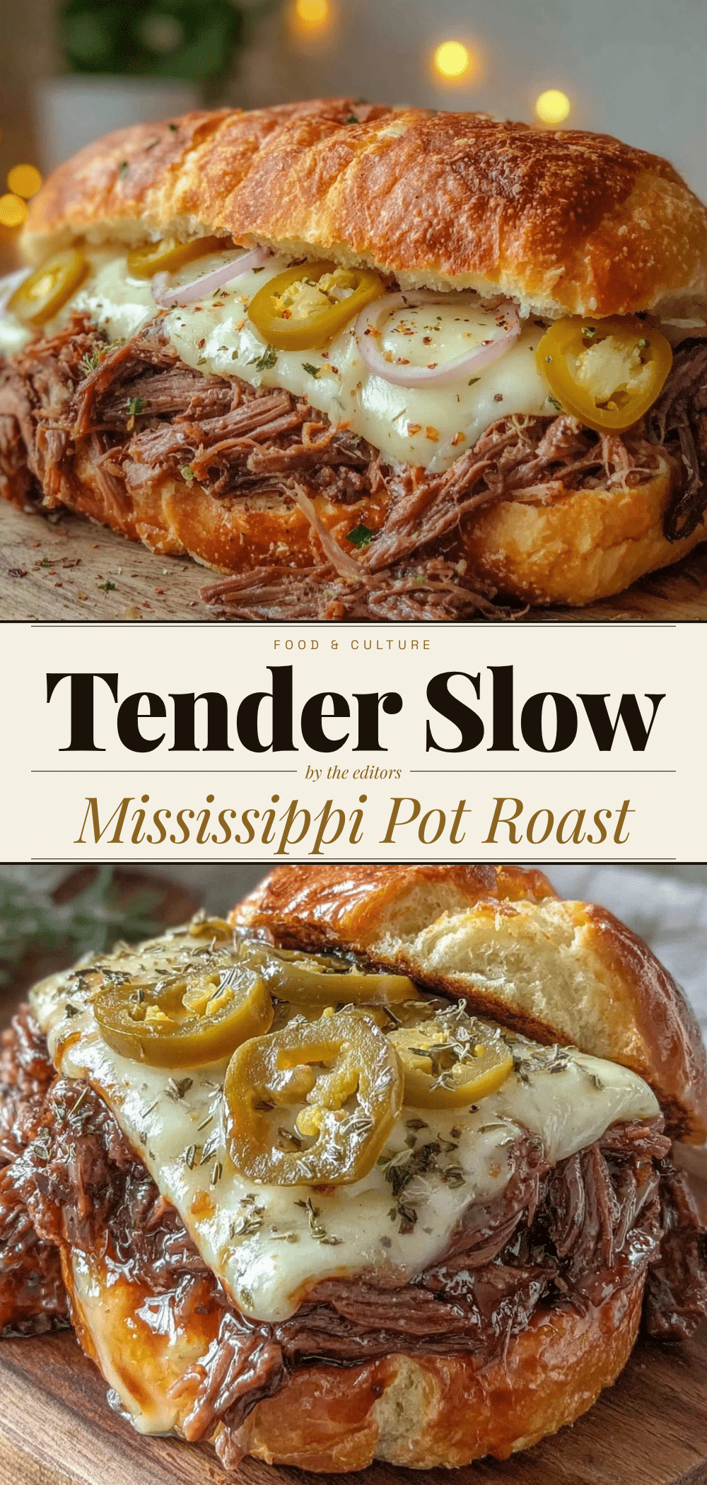 Easy Slow Cooker Mississippi Pot Roast Sandwiches 5 Easy Slow Cooker Mississippi Pot Roast Sandwiches recipe