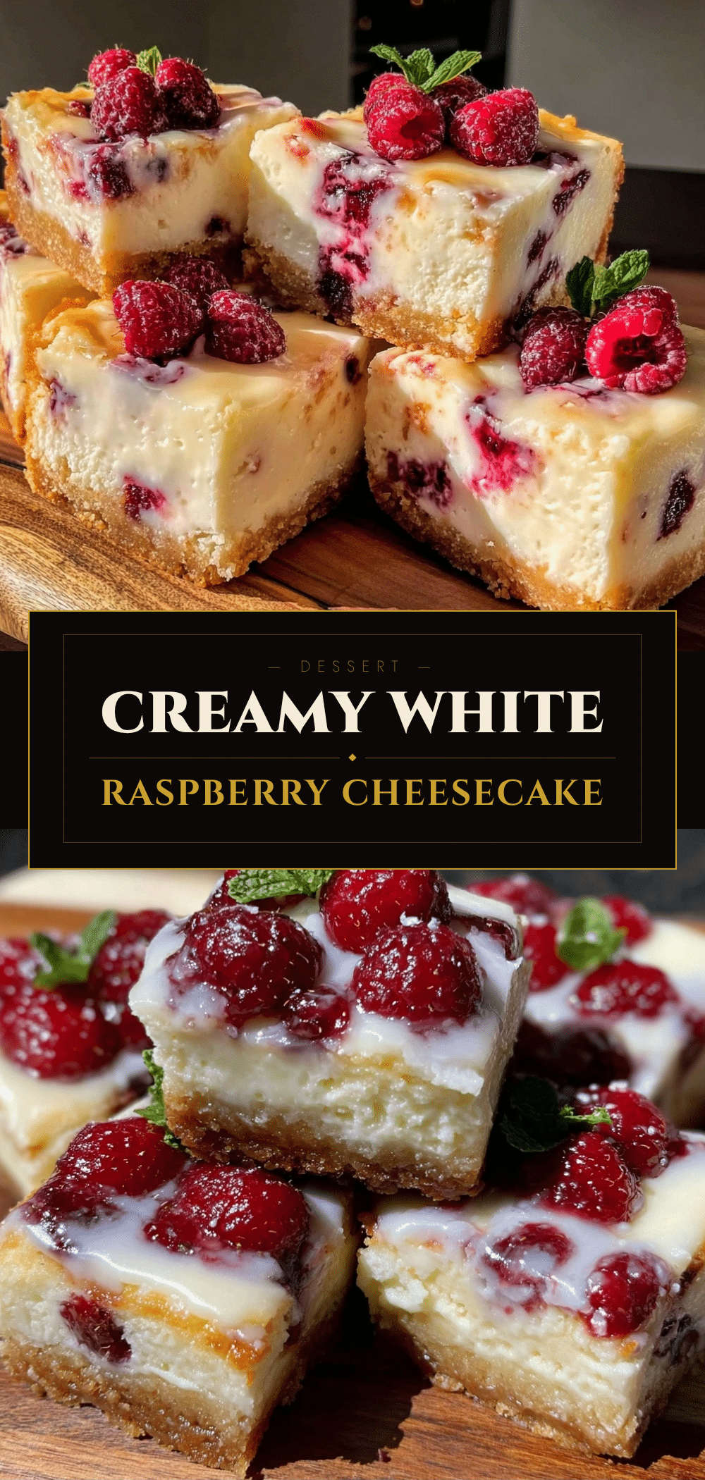 Easy White Chocolate Raspberry Cheesecake Bars 5 Easy White Chocolate Raspberry Cheesecake Bars recipe