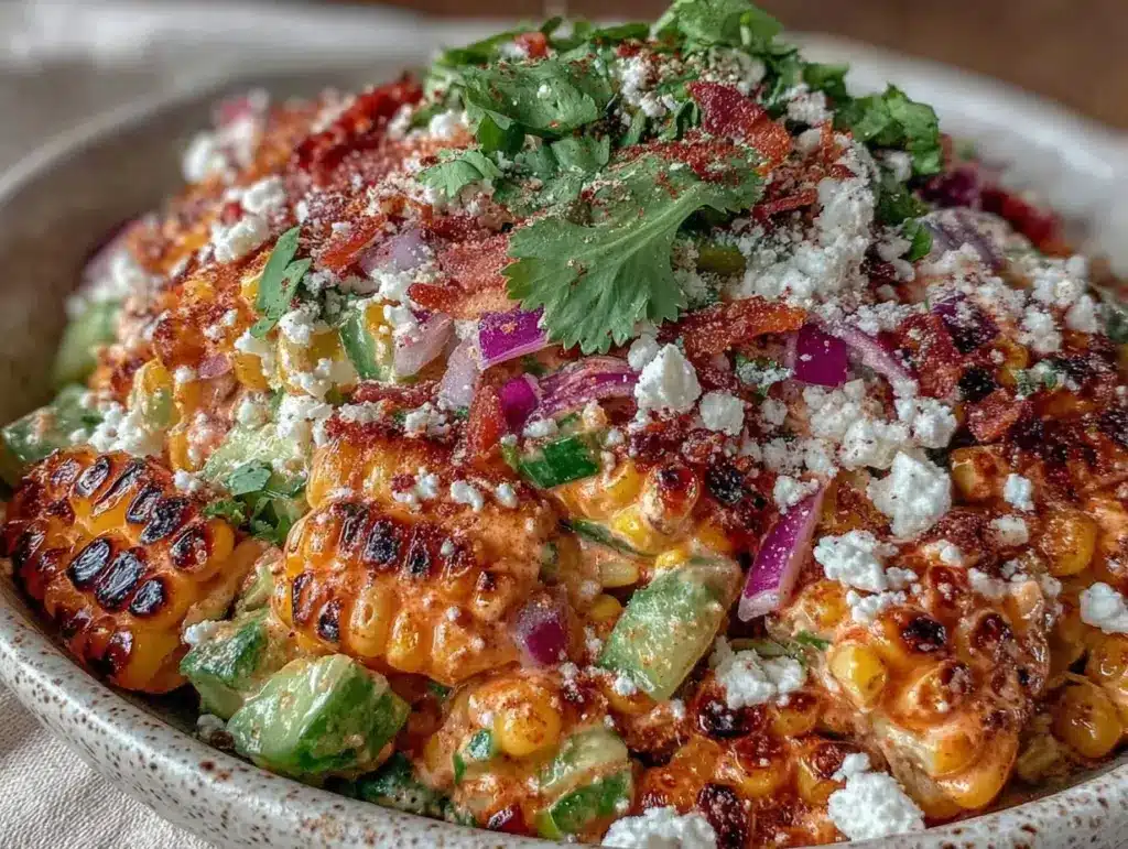 Elote Mexican Street Corn Salad Meal Prep - featured image