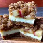 fall apple cheesecake bars - featured image