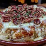 fall maple pecan brie in puff pastry - featured image
