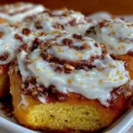 fall pumpkin cinnamon rolls - featured image