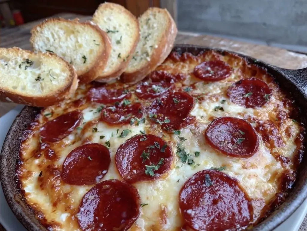 Game Day Pepperoni Pizza Dip - featured image