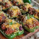 Healthy Game Day Turkey Taco Stuffed Mini Peppers - featured image