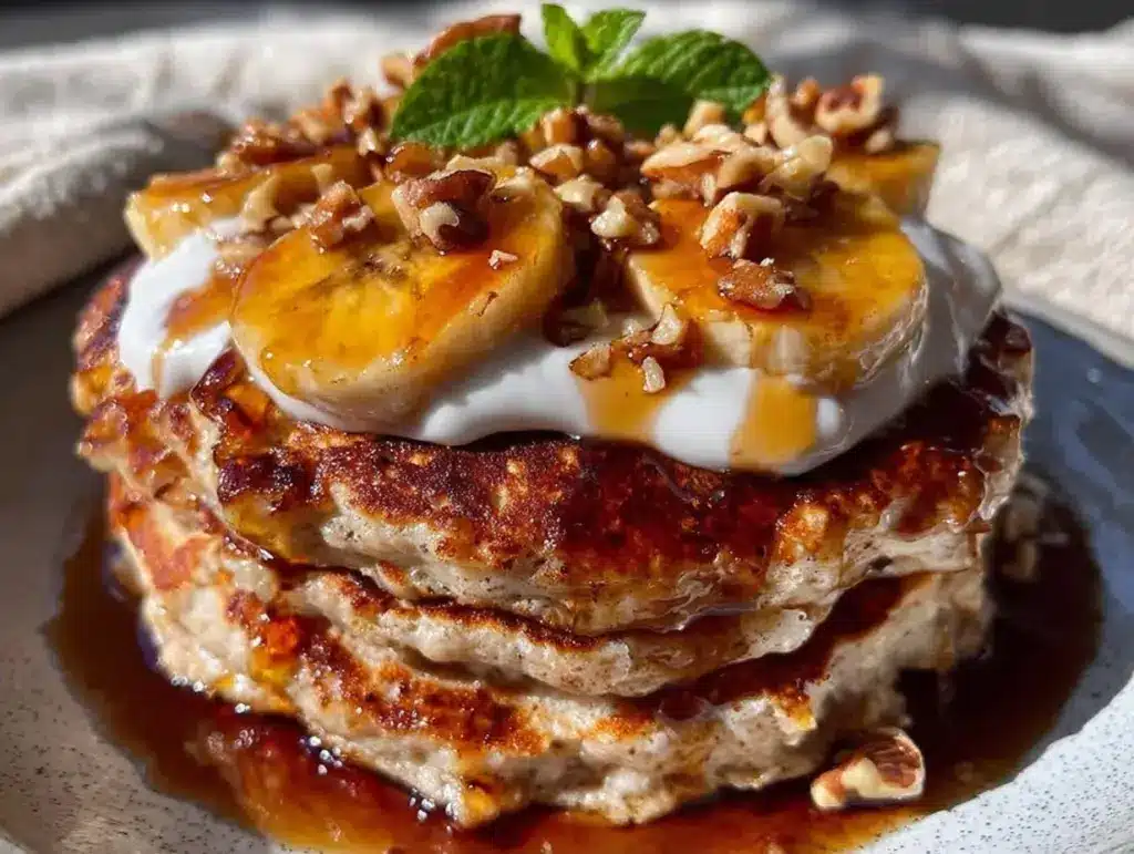 High-Protein Cottage Cheese Banana Pancakes for One - featured image