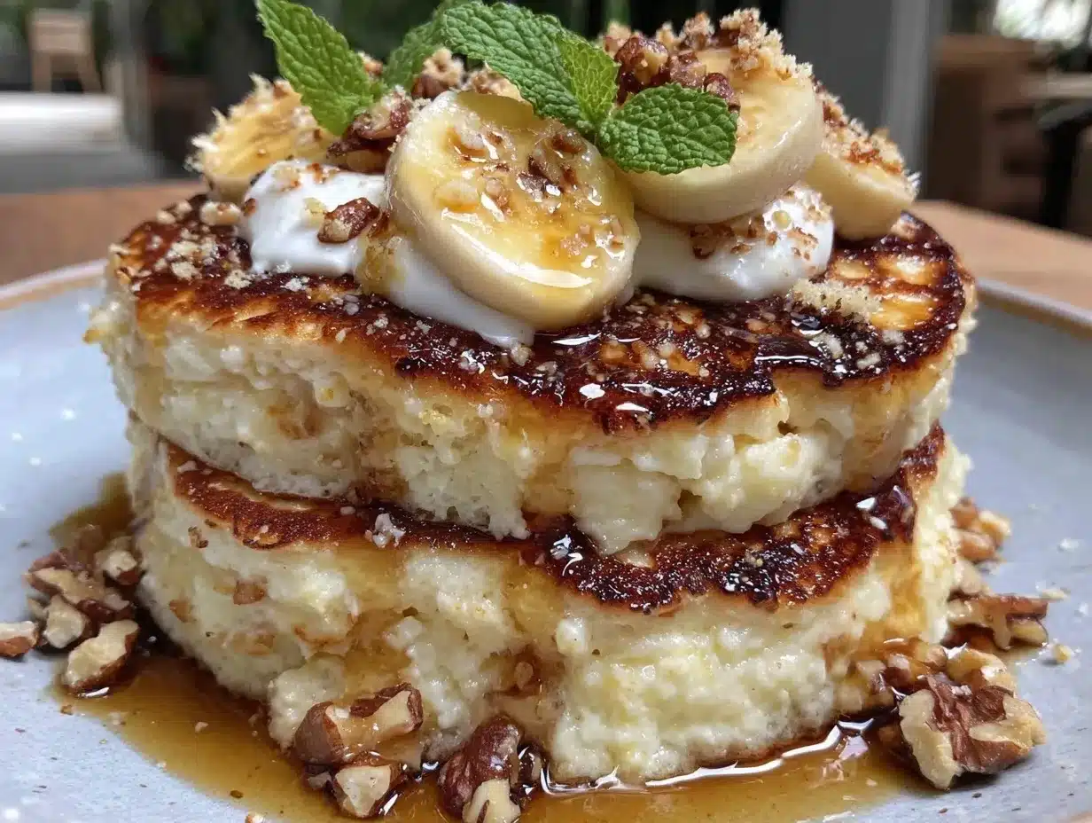 High-Protein Cottage Cheese Banana Pancakes: No Leftovers 4 High-Protein Cottage Cheese Banana Pancakes for One preparation steps