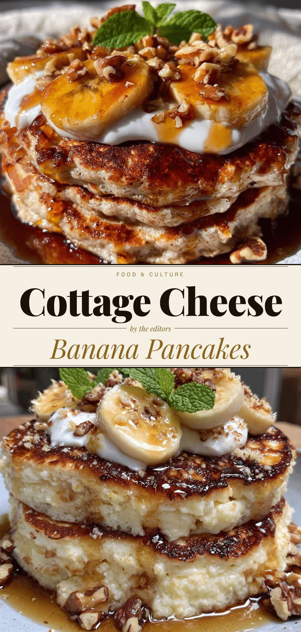 High-Protein Cottage Cheese Banana Pancakes: No Leftovers 5 High-Protein Cottage Cheese Banana Pancakes for One recipe