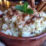kid-friendly vanilla rice pudding - featured image