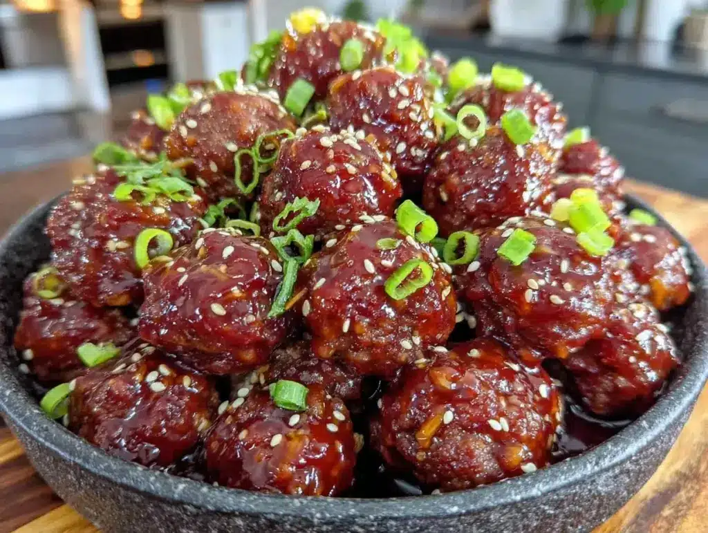 Korean BBQ Meatballs - featured image