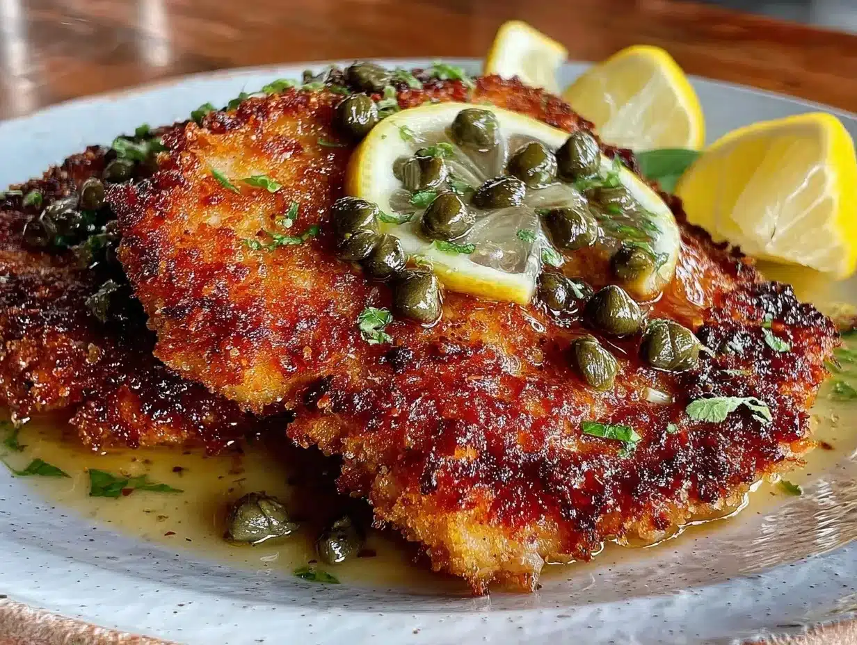 Oktoberfest Crispy Pork Schnitzel: 1 Tris to Crisp 4 Oktoberfest Crispy Pork Schnitzel preparation steps