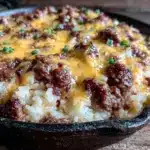 One-Skillet Cheesy Ground Beef and Rice - featured image