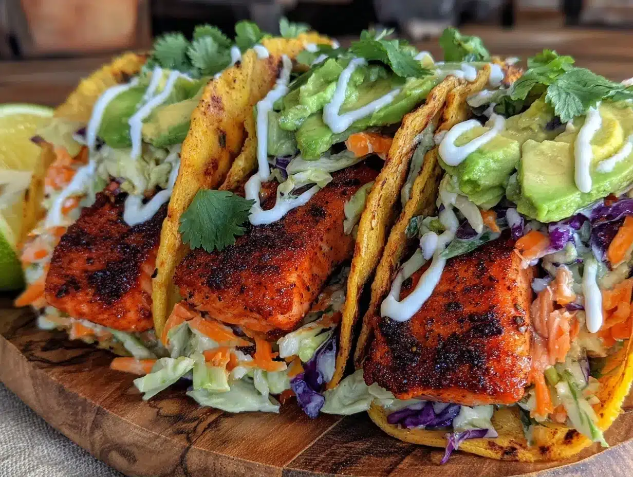 Quick Blackened Salmon Tacos: 20 Min One-Pan Dinner 4 quick blackened salmon tacos preparation steps