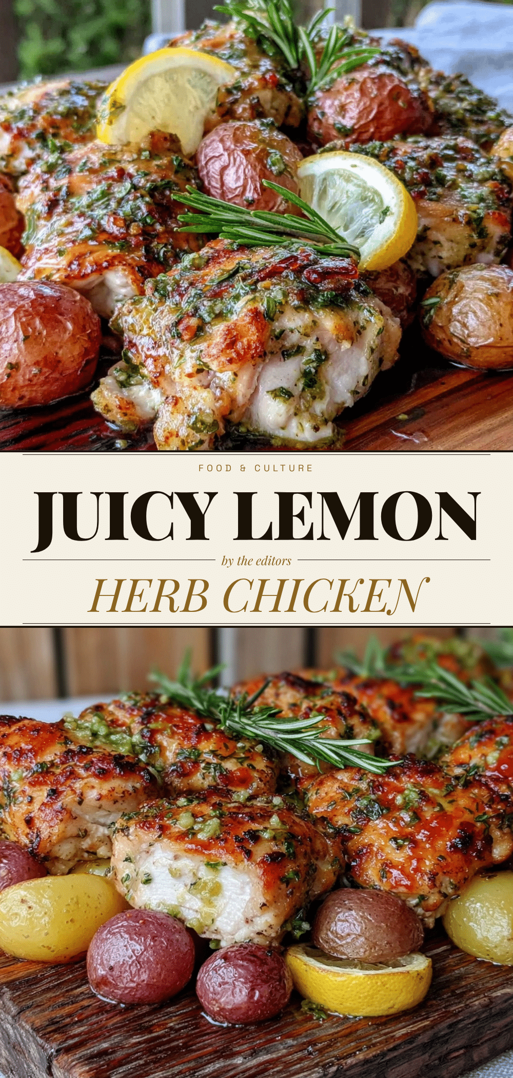 Sheet Pan Lemon Herb Chicken & Potatoes: 1 Person Budget Meal 5 Sheet Pan Lemon Herb Chicken & Potatoes recipe