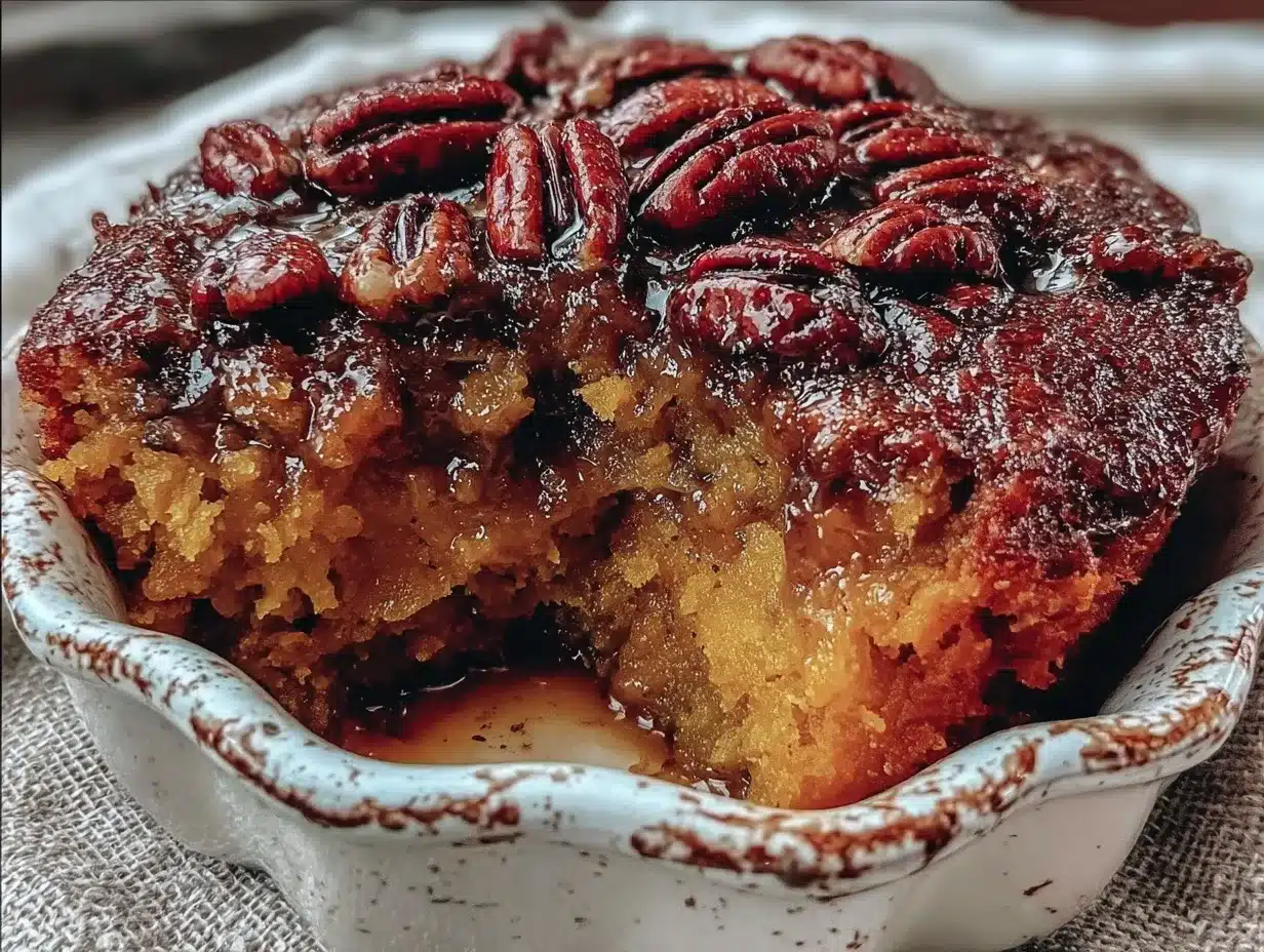 Small-Batch Pumpkin Dump Cake with Butter Pecans: No Leftovers 4 small-batch pumpkin dump cake preparation steps