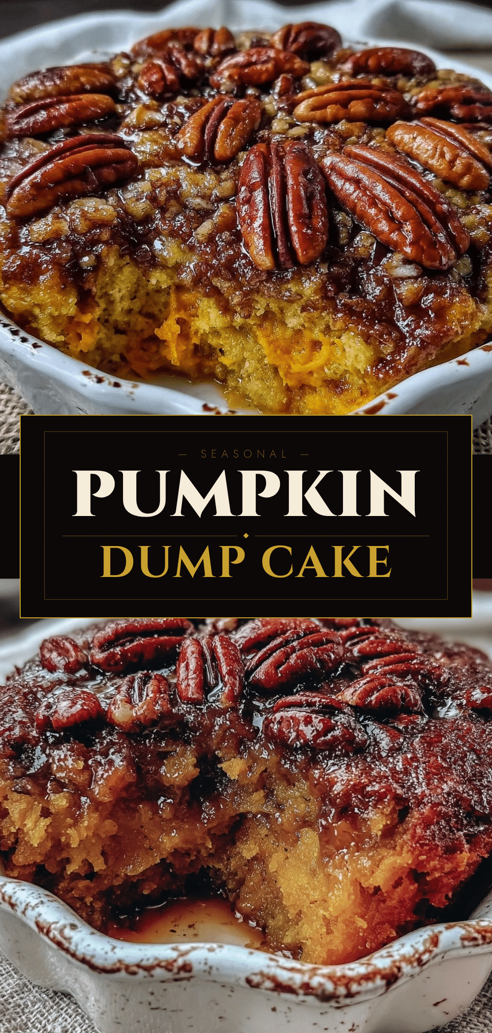 Small-Batch Pumpkin Dump Cake with Butter Pecans: No Leftovers 5 small-batch pumpkin dump cake recipe