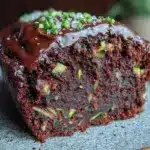 smoked double chocolate zucchini bread - featured image