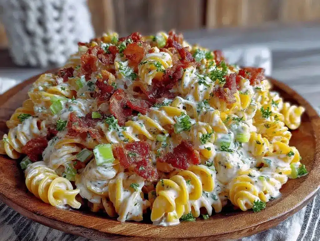 Tailgate Bacon Ranch Pasta Salad - featured image
