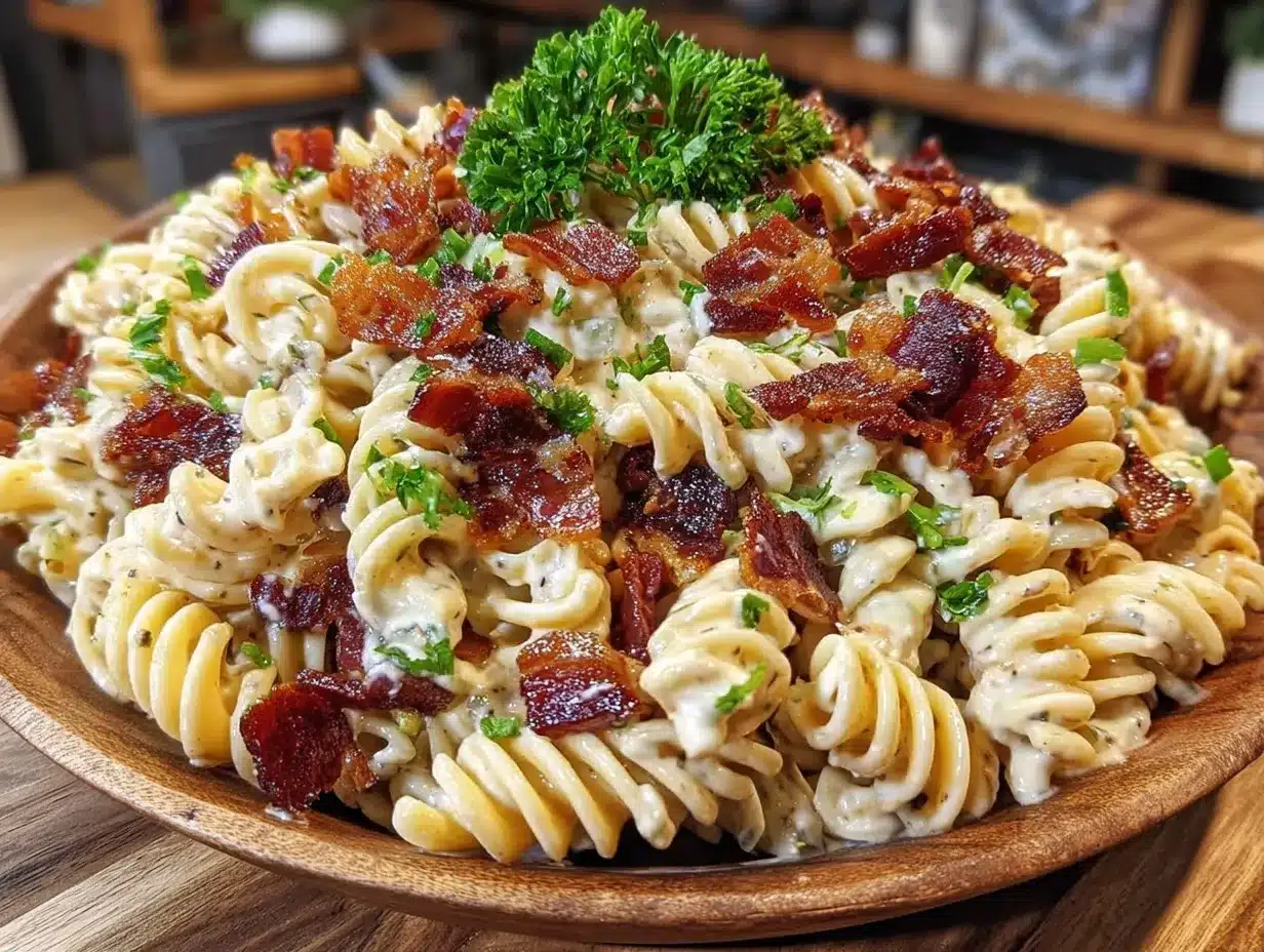 Tailgate Bacon Ranch Pasta Salad: Easy Outdoor Grill Side 4 Tailgate Bacon Ranch Pasta Salad preparation steps