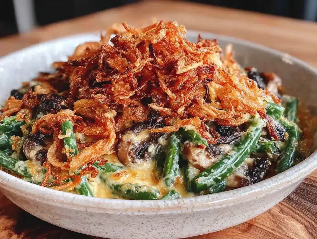 ultimate creamy green bean casserole - featured image